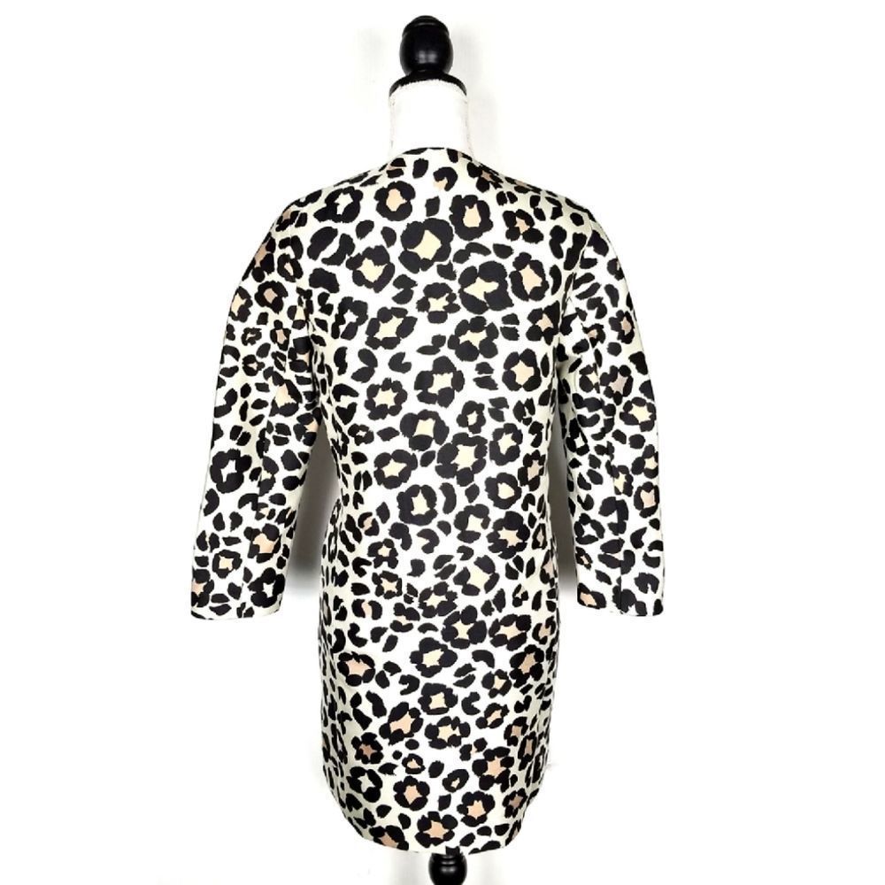 Ann Taylor Spring Leopard Animal Print Button Front Coat - Picture 5 of 13